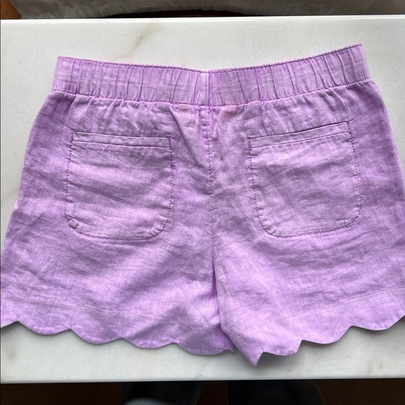 Lilly Pulitzer Brea Linen Women's Shorts Purple Iris Size XS NWT - Picture 4 of 4